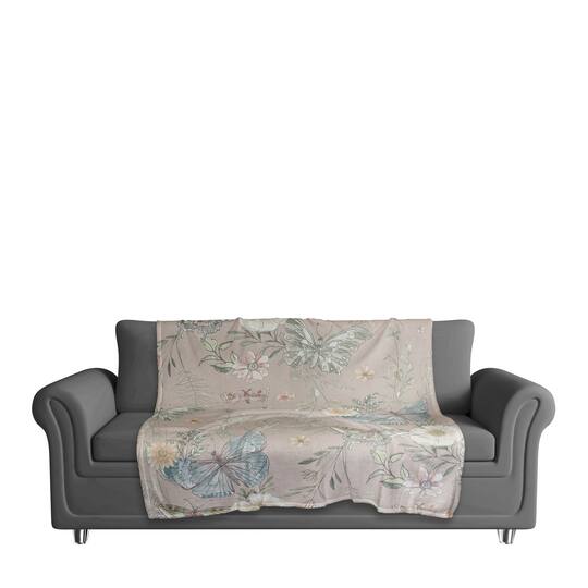 Butterflies Coral Fleece Blanket